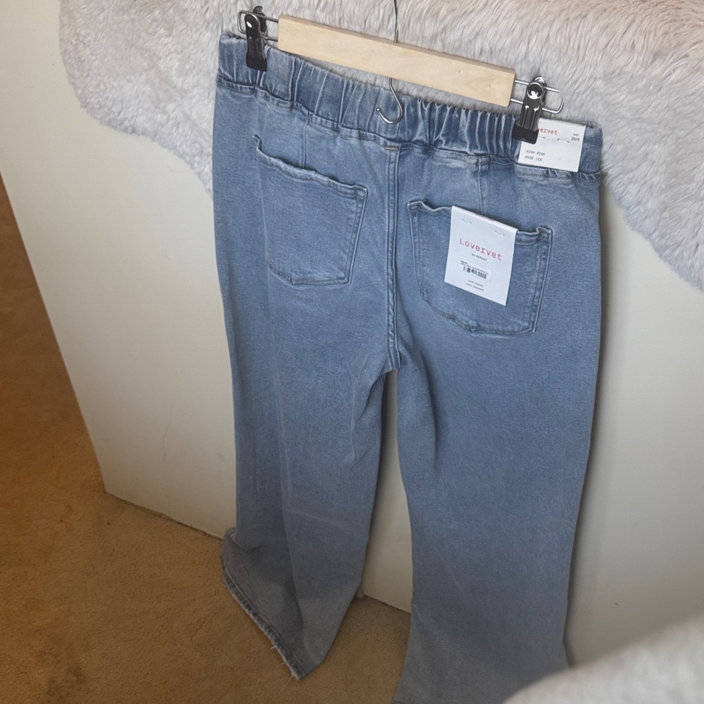 VERVET BY FLYING MONKEY Loverjet Light Blue Flare Jeans Sz 29 - Picture 10 of 13